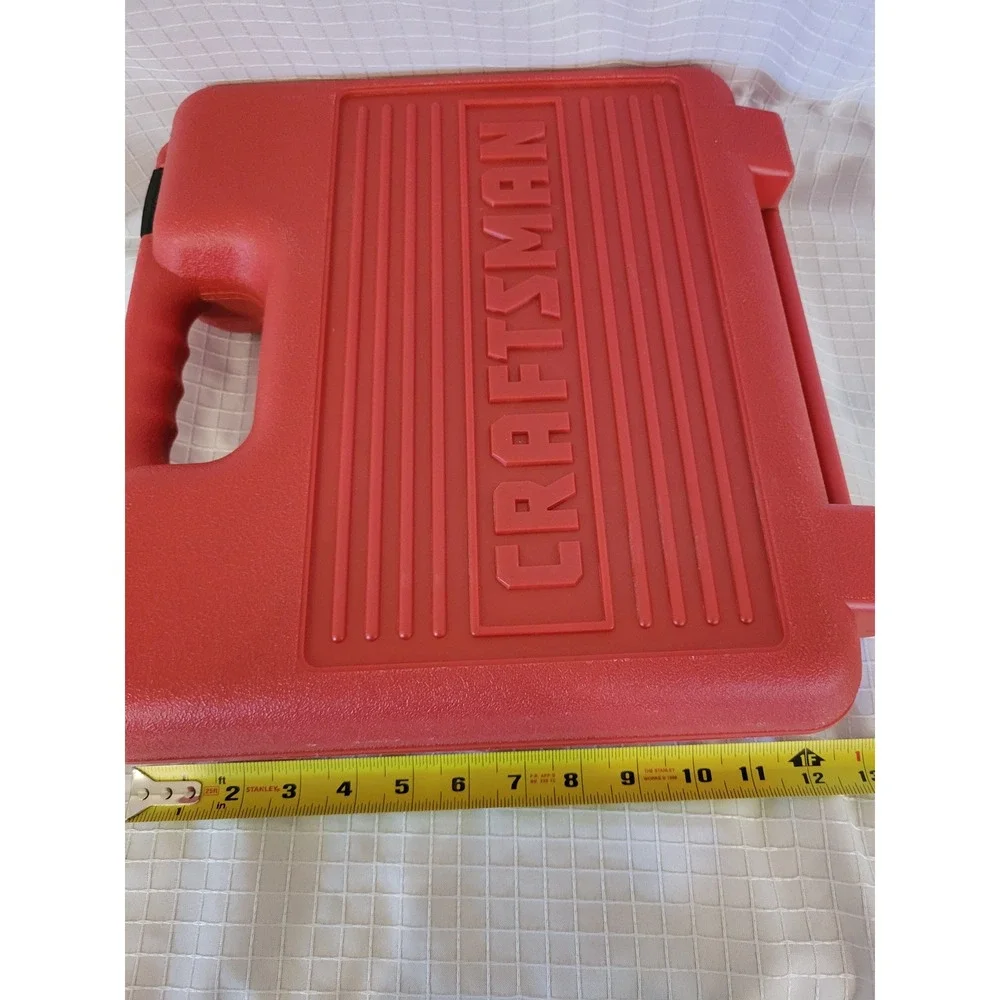Craftsman Red Hard Plastic Power Tool Carrying Case Storage Box with Handle